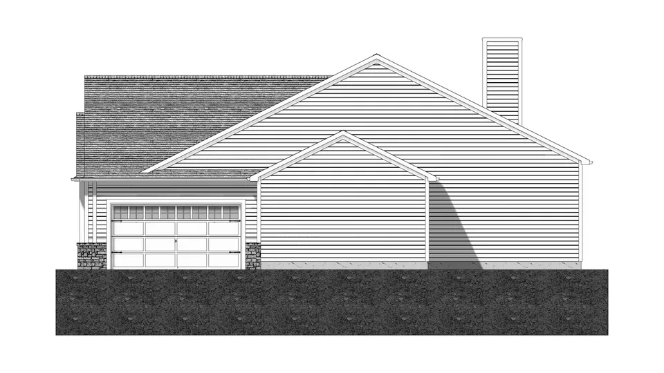 The Ketterington house plan, exterior view 2